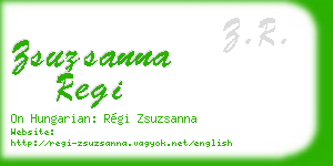 zsuzsanna regi business card