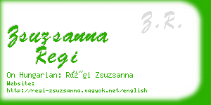 zsuzsanna regi business card